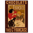 Chocolate advertising poster by Steinlen.  Chocolats / Thés Cie Française.