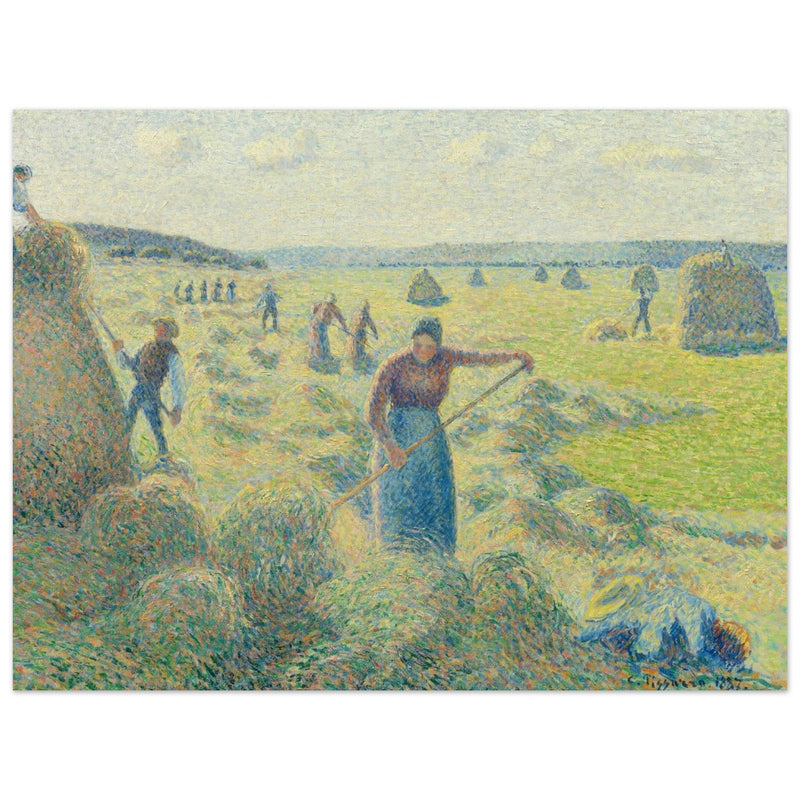 La Recolte des Foins  Eragny. The haymaking Eragny by Camille Pissarro 1887.
