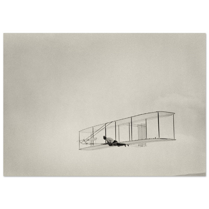 Glide of the Wright brother. The history of aviation.