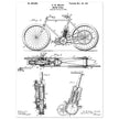 vintage motorcycle patent by G. M Holley.