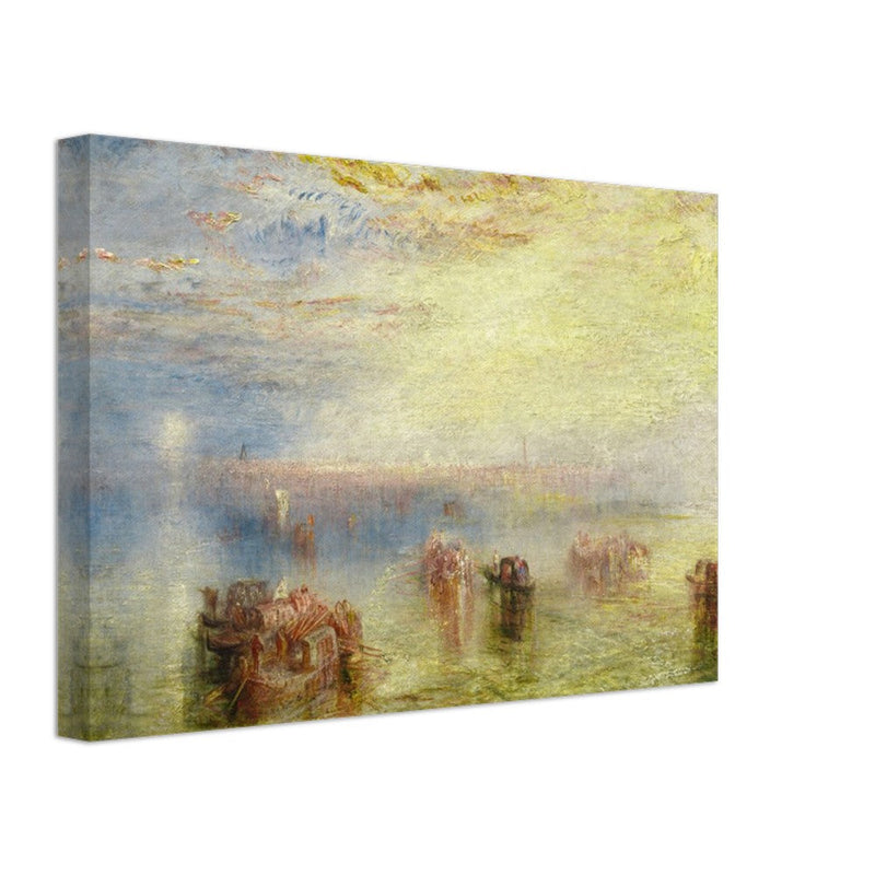 Approach to Venice by Joseph Mallord William Turner. Antique abstract painting of Venice Italy.