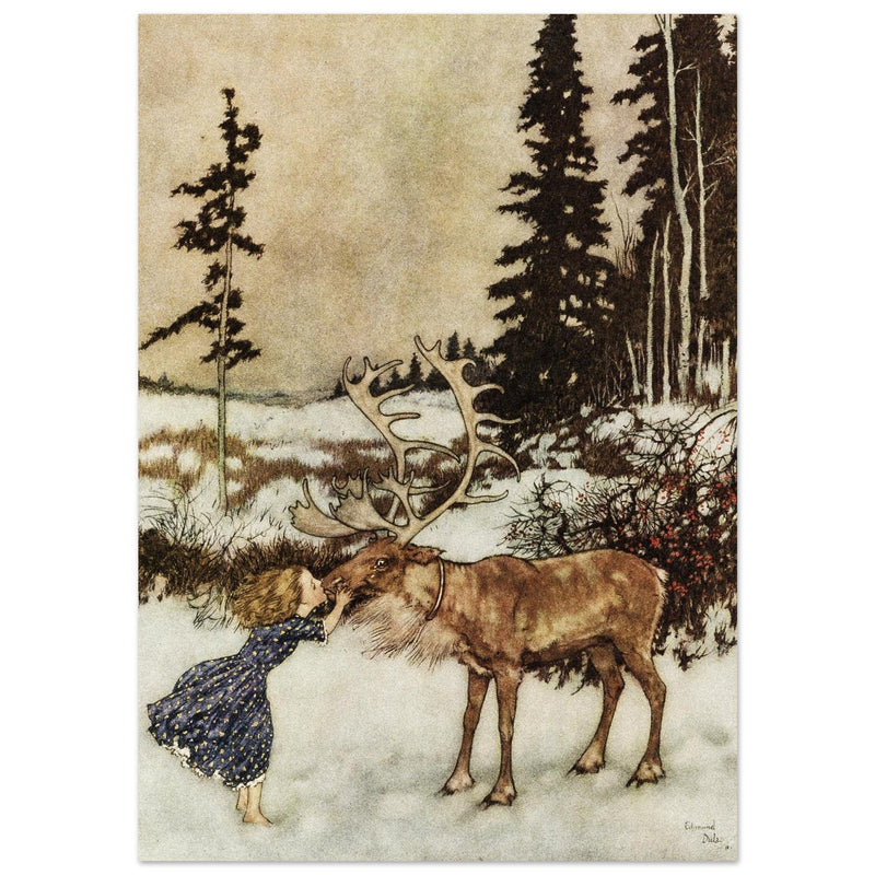 Illustration by Edmund Dulac for The Snow Queen by Hans Christian Andersen.
