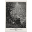 Gustave Dore The Bible engraving print . Jacob's dream.