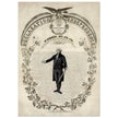 Declaration of Independence of America. George washington manuscript illustration.