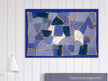 Paul Klee Blue night abstract painting.    .