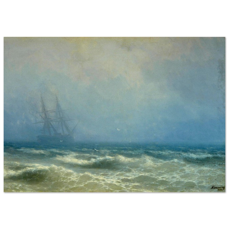 Fog over the Sea by Ivan Aivazovsky 1884.