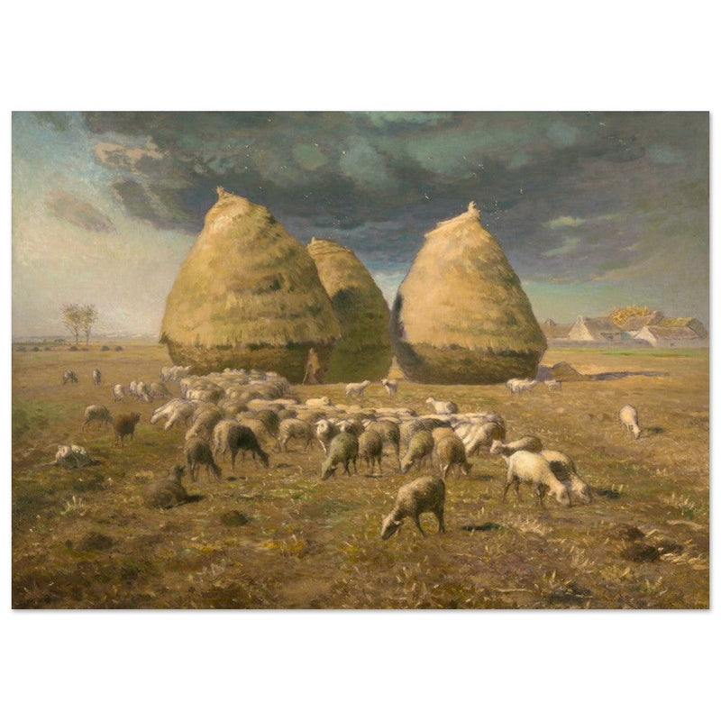 Haystacks Autumn by Jean François Millet.
