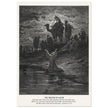 Gustave Dore The Bible engraving print . The prayer of Jacob .