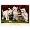 The three jolly kittens  at the feast Author Currier & Ives 1871
