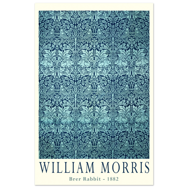 William Morris Brer Rabbit wallpaper vintage design.