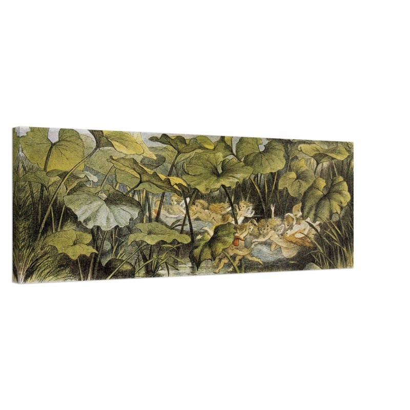 Richard Doyle illustration for Fairyland book. Wood elves at play