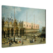 The Square of Saint Mark's Venice Italy Antique painting by Canaletto.