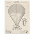 Airship patent drawing by T S C lowe Air balloon illustration