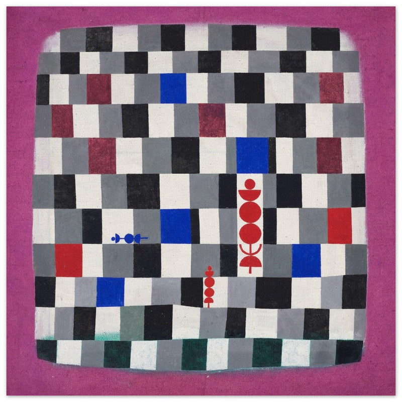 Paul Klee Super chess abstract painting.
