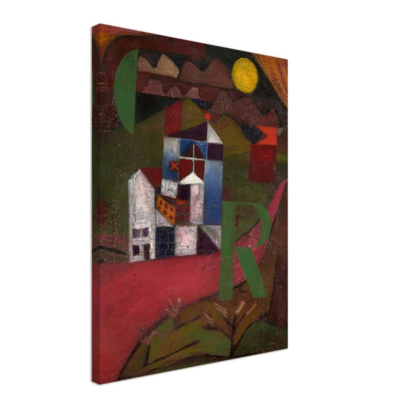 Paul Klee Villa painting.  and redesigned artwork