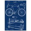 Vintage bicycle patent 1899 by M. C Johnson.