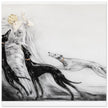 Louis Icart Coursing II - Young Woman with Greyhounds