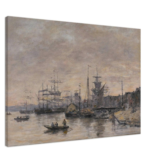 Bordeaux  the Harbor France by Eugene Boudin 1874.