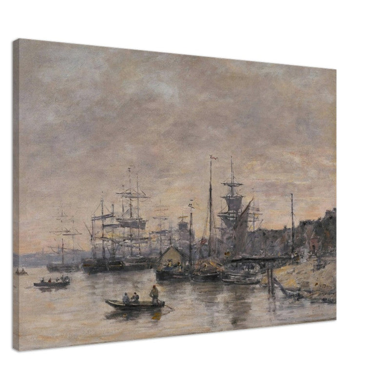 Bordeaux  the Harbor France by Eugene Boudin 1874.