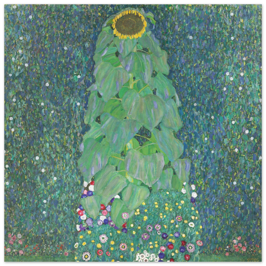 Gustav Klimt Sunflower painting.