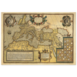 Old map of the Roman empire . Poster vintage reproduction of a map of 1579.