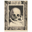 Memento Mori by Jan Saenredam, Abraham Bloemaertca.  Historical engraving .