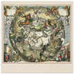 Southern celestial hemisphere with star constellations by Andreas Cellarius.