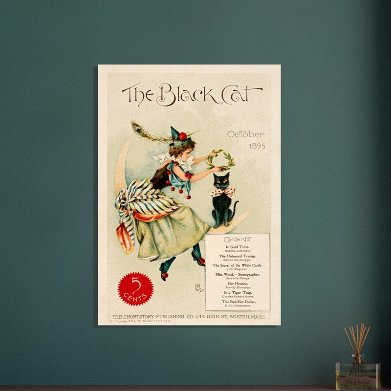 The Black cat vintage poster of the XIX Century.