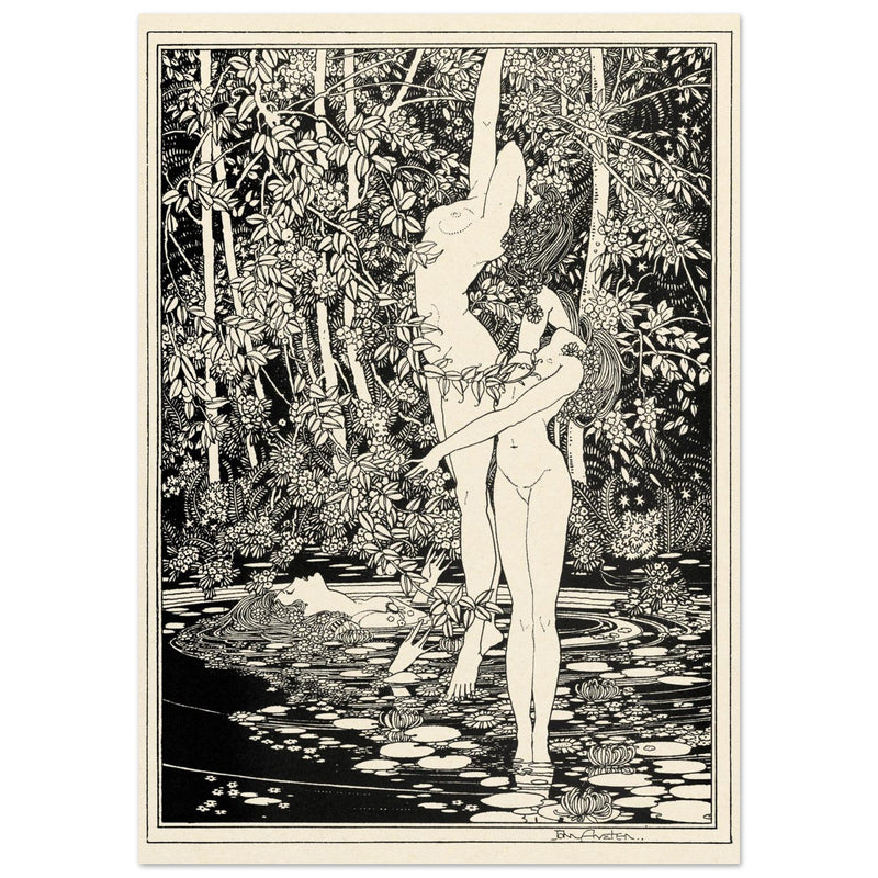 John Austen illustration for Hamlet The death of Ophelia