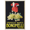 White Vermouth aperitif drink Bonomelli vintage advertising. Fine art  poster by Luciano Achille Mauzan 1932