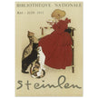 Théophile Alexandre Steinlen vintage poster  Girl Drinking Milk with Cats.