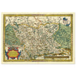 Ancient historic map of Saxony, Meissen, and Thuringia by Abraham Ortelius.