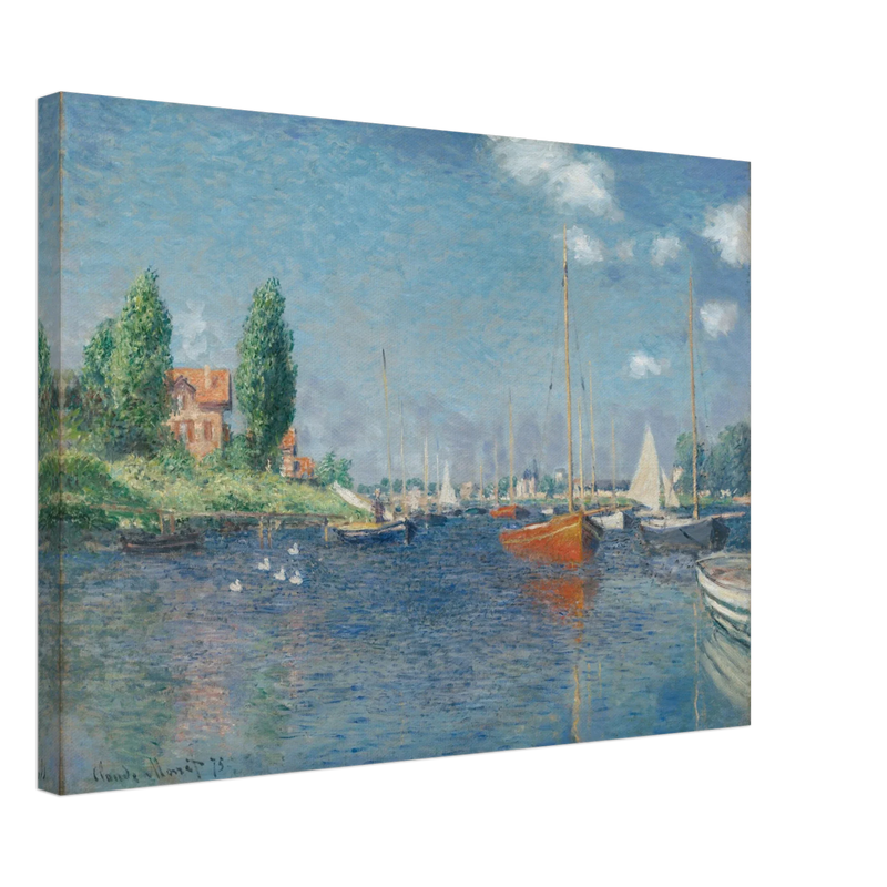 Red Boats Argenteuil by Claude Monet