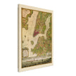 Beautiful antique old map from above of New York City 1770 by Bernad Ratzer