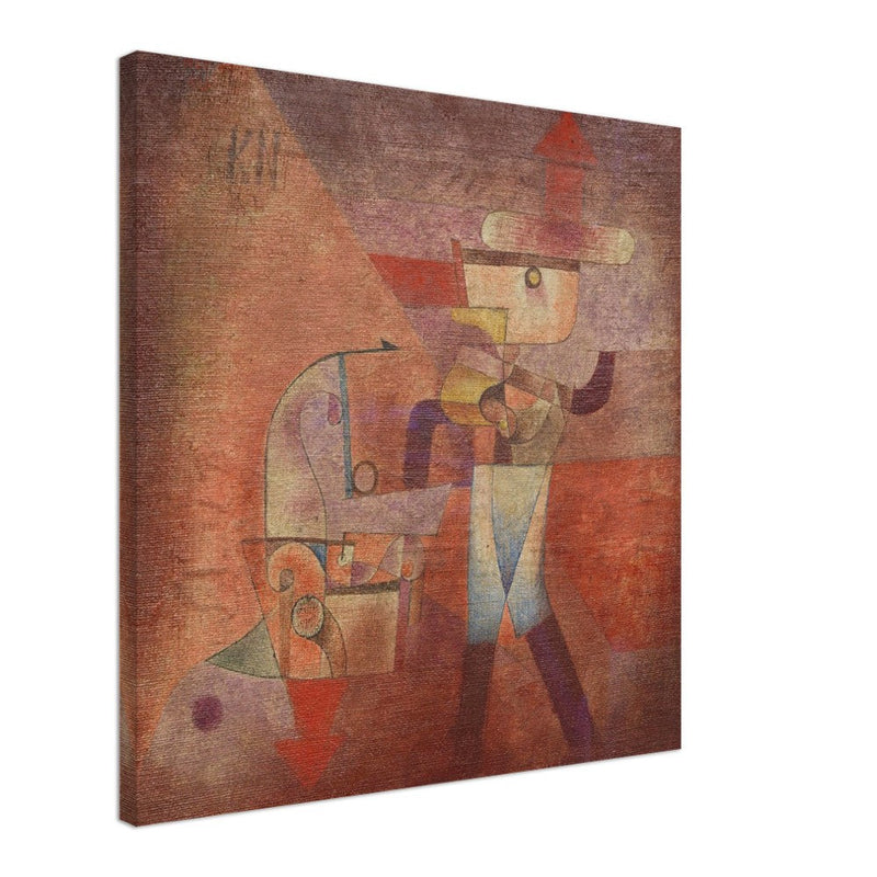 Paul Klee KN der Schmied ( KN the blacksmith ) abstract painting.