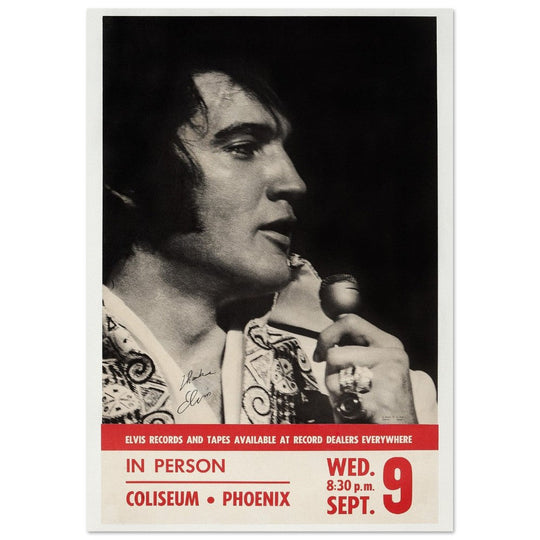 Elvis presley concert poster reproduction. Printed on Fine Art paper