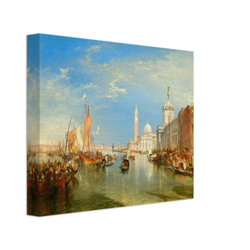 Venice Italy antique painting by Joseph Mallord William Turner. The Dogana and San Giorgio Maggiore.