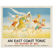 An East Coast Tonic by Jean Droit vintage art deco poster of early XX century.