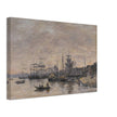 Bordeaux  the Harbor France by Eugene Boudin 1874.
