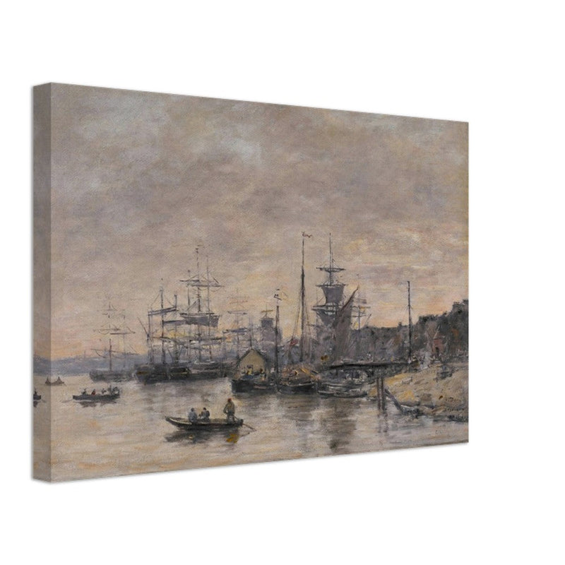 Bordeaux  the Harbor France by Eugene Boudin 1874.