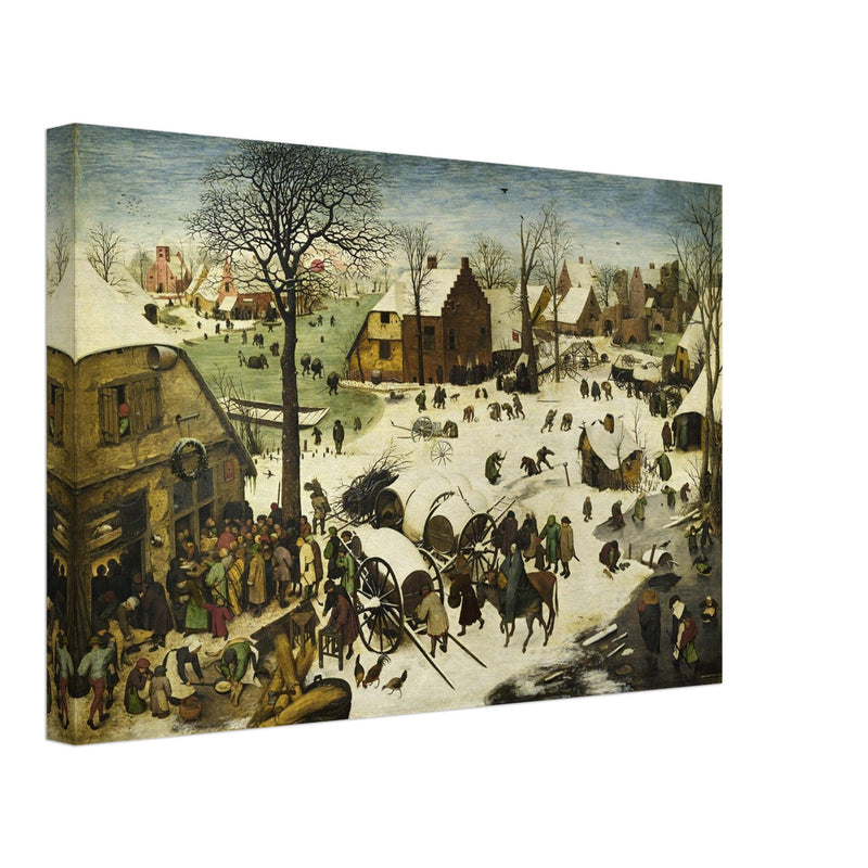 The Census at Bethlehem painting by Pieter Bruegel The Elder.