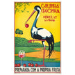 Ginjinha Cegonha portuguese cherry liqueur vintage ad print .  poster 1930