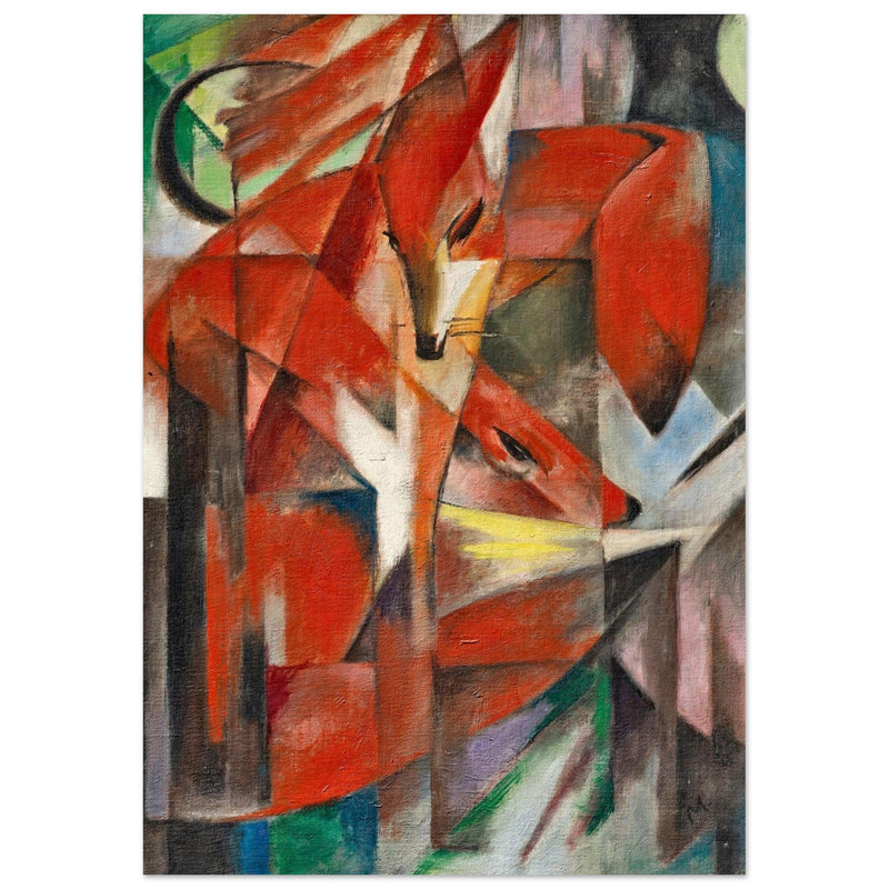 The Foxes Die Füchse painting by Franz Marc