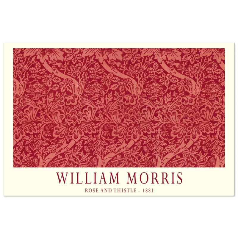William Morris Rose and Thistle 1881.