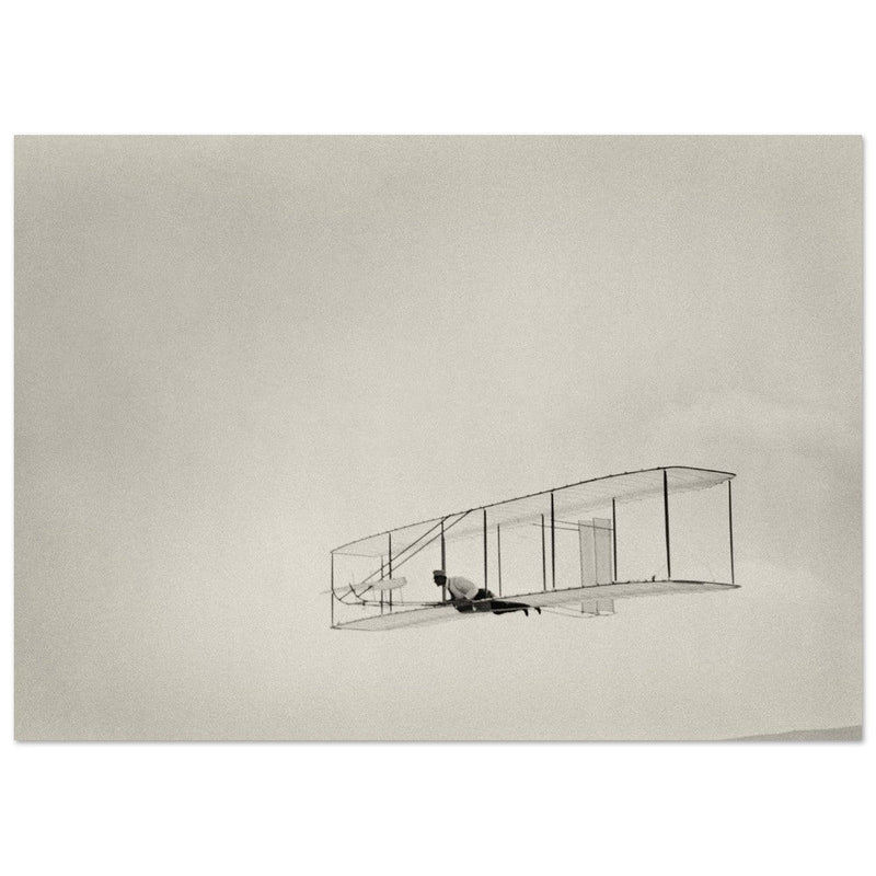 Glide of the Wright brother. The history of aviation.