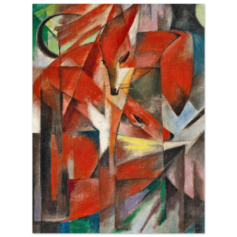 The Foxes Die Füchse painting by Franz Marc