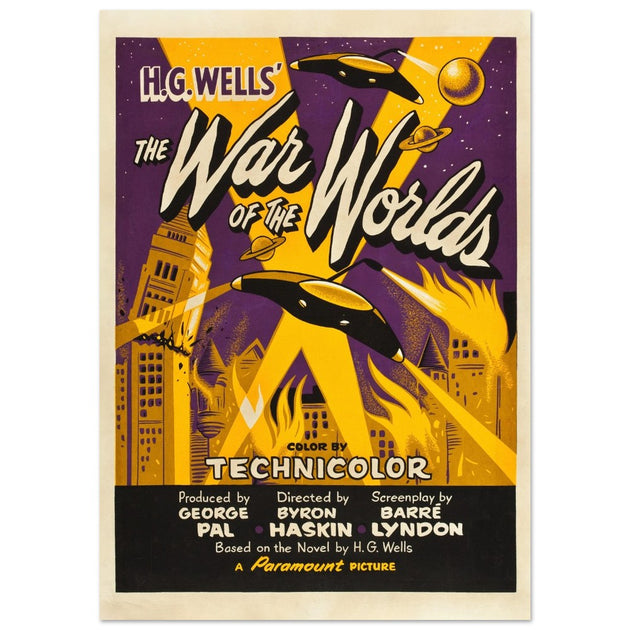 The War of the Worlds movie poster.