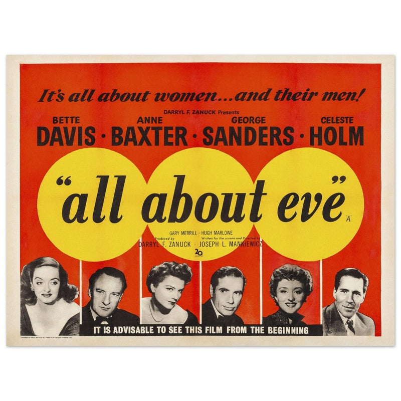 All about Eve movie poster.