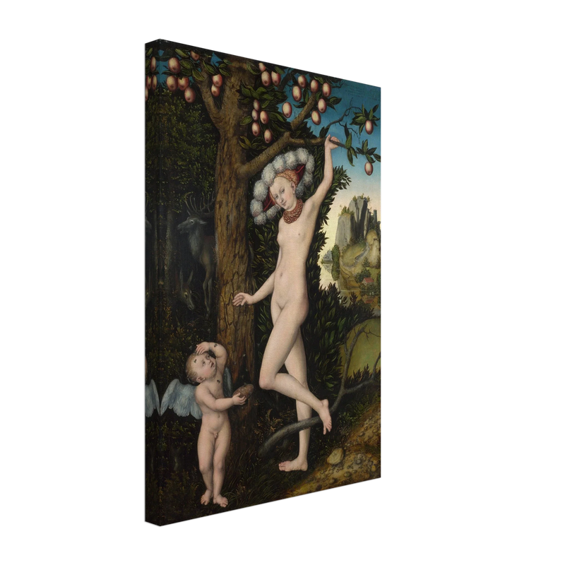 Canvas Cupid complaining to Venus by Lucas Cranach the Elder 1525.