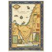 The Picture Map of the Holy Land by Harold Haven Brown . Biblical Palestine vintage map.